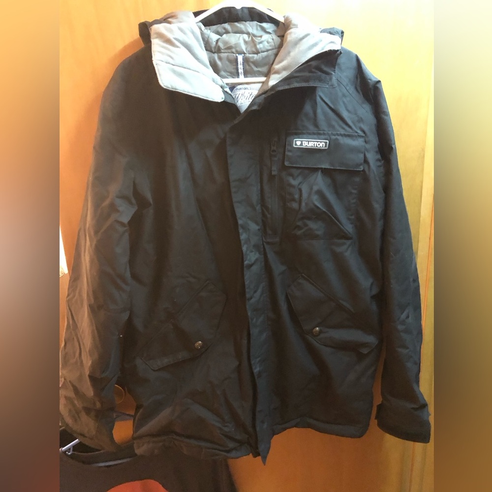 BURTON SNOWBOARD JACKET & PANTS BLACK LARGE